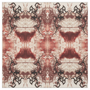 Tribal Decay Damask Gothic Art Fabric