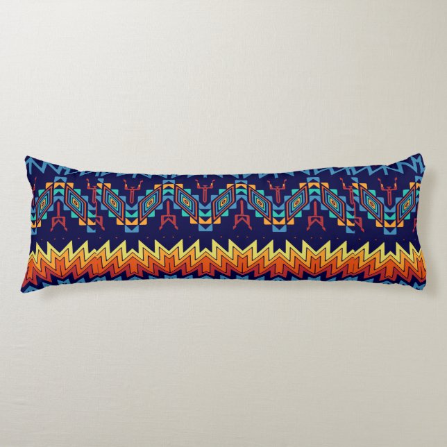 Tribal design abstract design body pillow (Front)