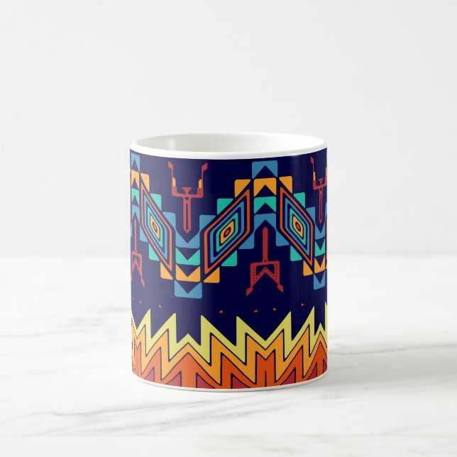 Tribal design abstract design coffee mug (Center)