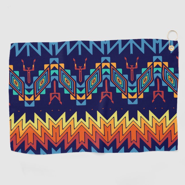 Tribal design abstract design golf towel (Horizontal)
