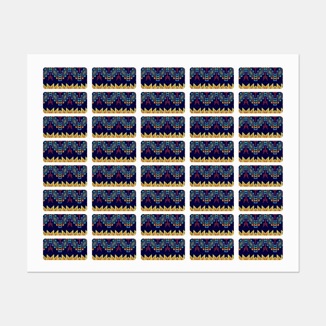 Tribal design abstract design labels (Sheet)