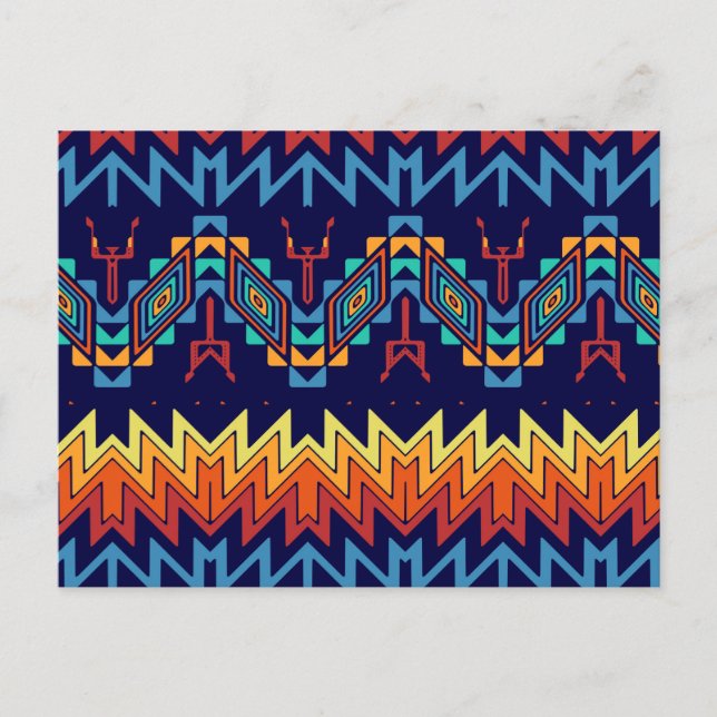 Tribal design abstract design postcard (Front)