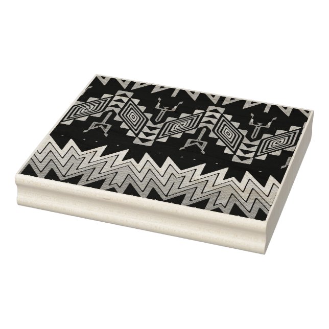 Tribal design abstract design rubber stamp (Stamp)