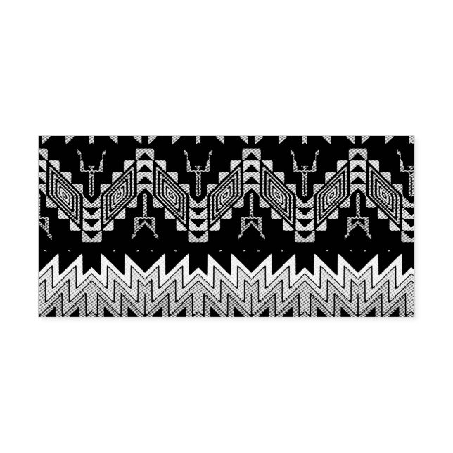 Tribal design abstract design self-inking stamp (Design)