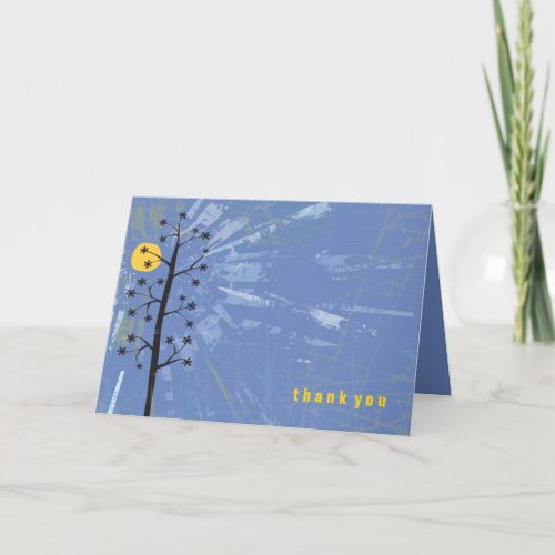 TRIBAL DESIGN Bar Bat Mitzvah Thank-You Card