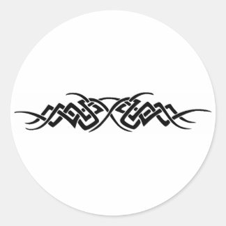 Tribal design classic round sticker