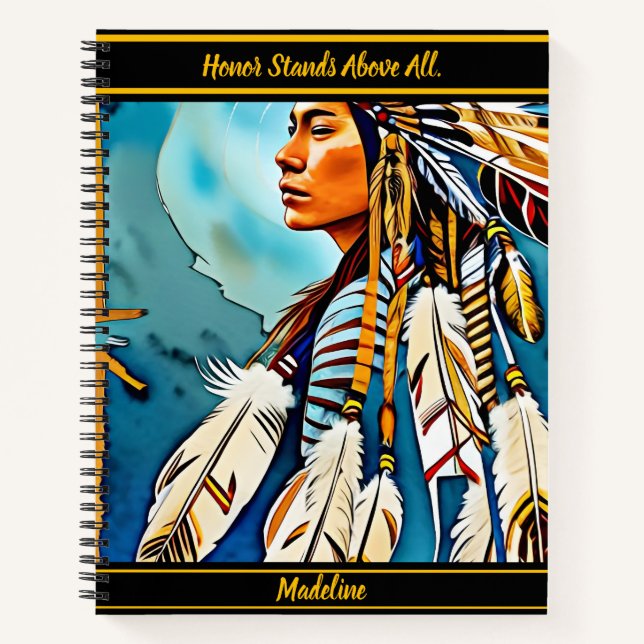 Tribal Design Diary: Native Patterns Notebook (Front)
