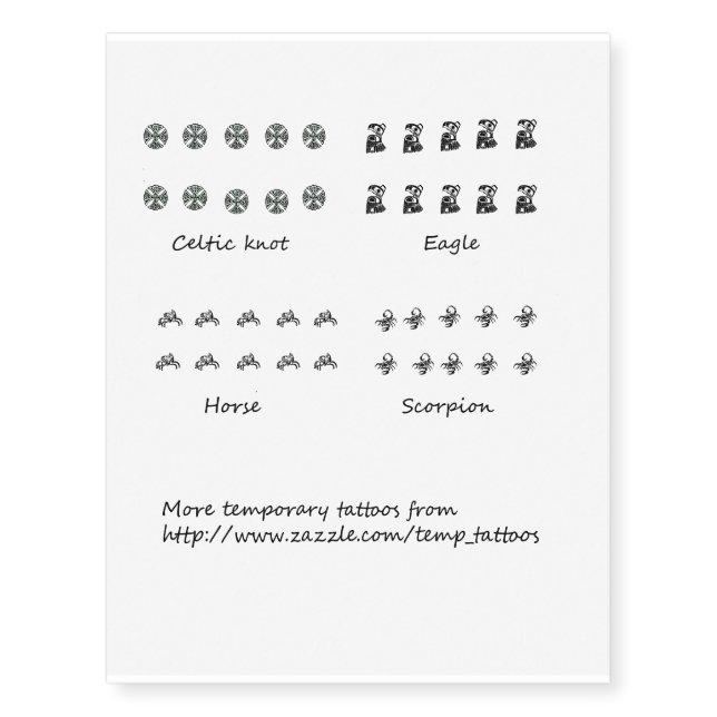 Tribal design finger tattoos (Front)