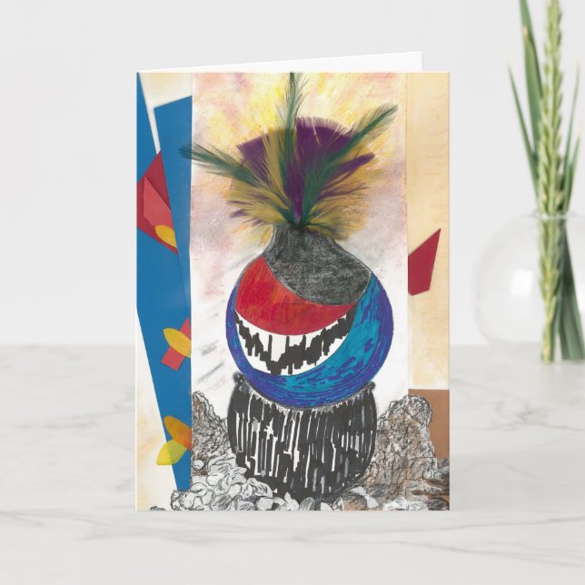 Tribal Design Greeting Card (Front)