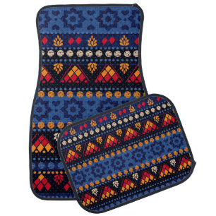 Tribal Design: Multifunctional Seamless Pattern. Car Floor Mat