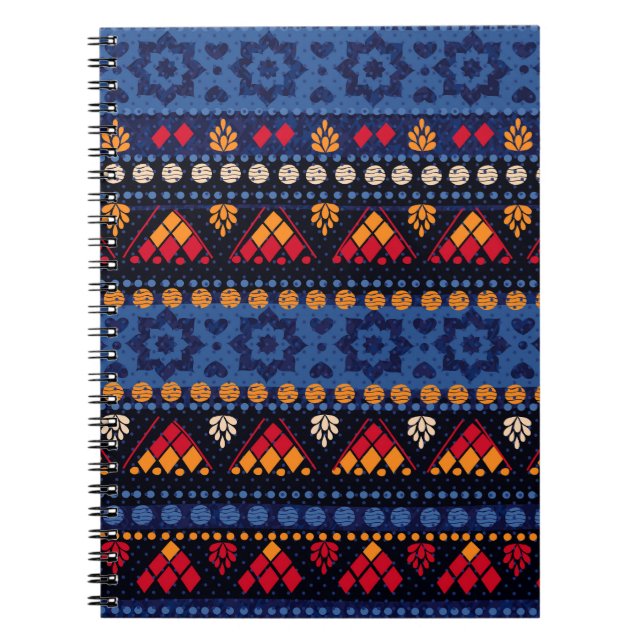 Tribal Design: Multifunctional Seamless Pattern. Notebook (Front)