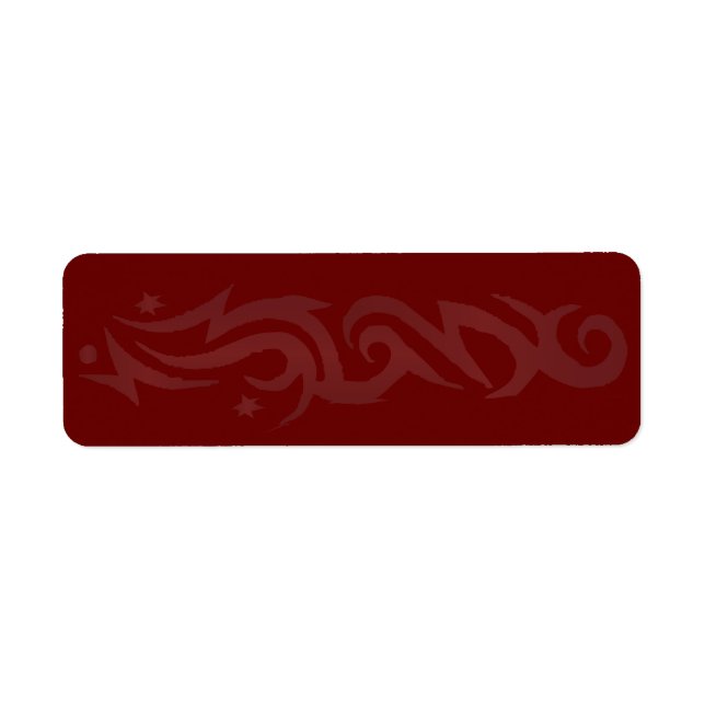 TRIBAL DESIGN Print Your Own Address Label Seal (Front)