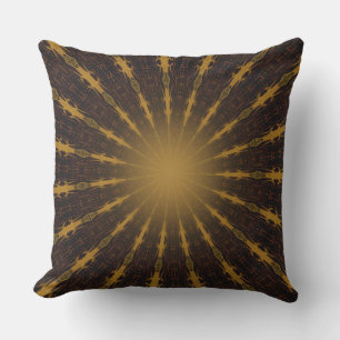 tribal digital native sun design Throw Pillow