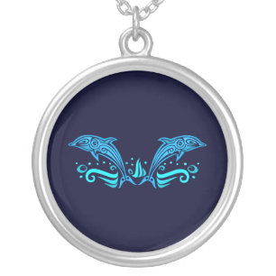 Tribal Dolphins necklace
