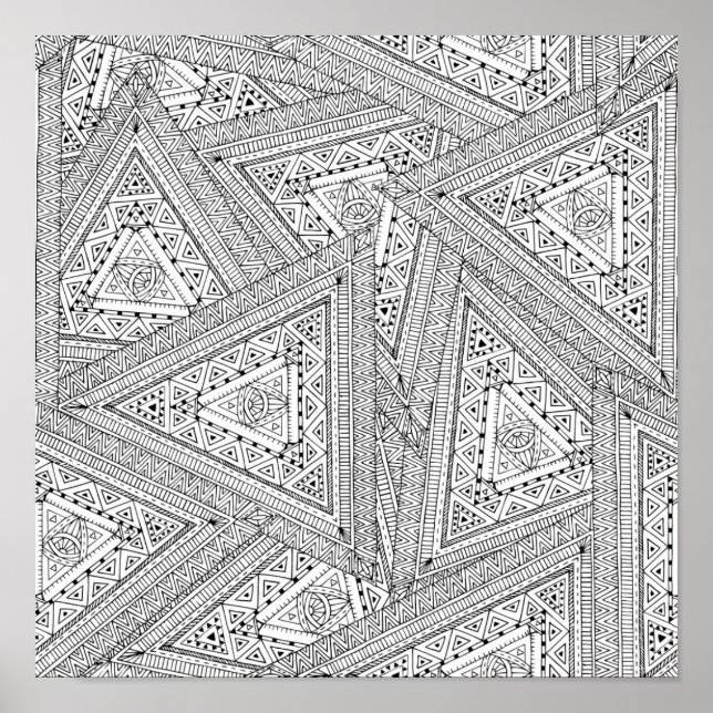 Tribal Doodle 2 Poster (Front)