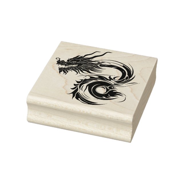 tribal dragon art stamp  (Stamp)