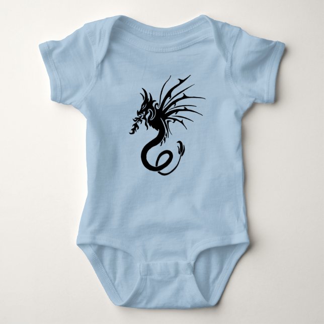 Tribal Dragon Baby Bodysuit (Front)