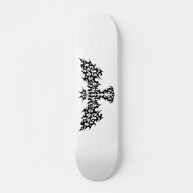 tribal Dragon Bird Tattoo Design Skateboard (Front)