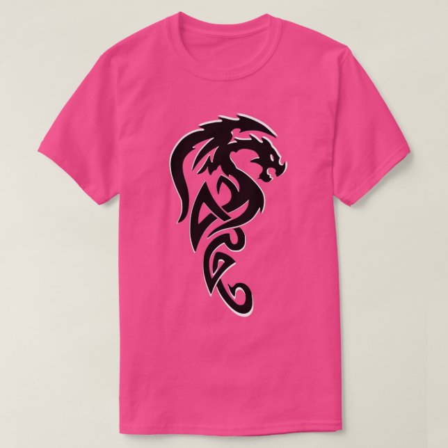 Tribal Dragon Celtic T-Shirt (Design Front)