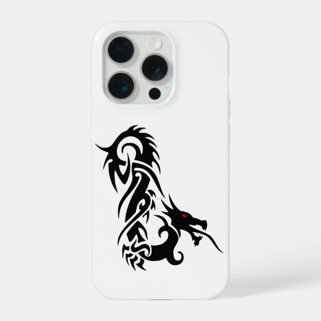 Tribal Dragon iPhone 15 Pro Case  (Back)