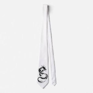 tribal dragon tie