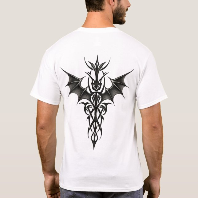 Tribal Dragon Totem T-Shirt (Back)
