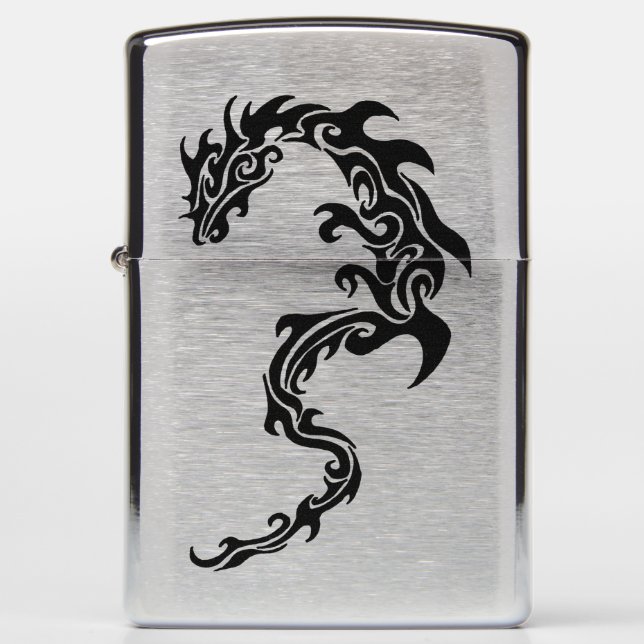 Tribal Dragon Zippo Lighter (Front)