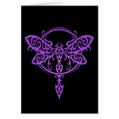 Tribal Dragonfly, Purple and Black (Front)