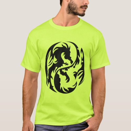 Tribal Dragons T_Shirt