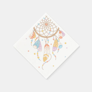 Tribal Dreamcatcher Boho Baby Napkins