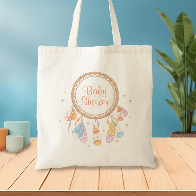 Tribal Dreamcatcher Boho Baby Shower Tote Bag (Creator Uploaded)