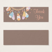 Tribal Dreamcatcher Boho Brown Thank You (Front & Back)