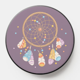 Tribal Dreamcatcher Boho Purple PopSocket