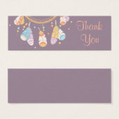 Tribal Dreamcatcher Boho Purple Thank You (Front & Back)
