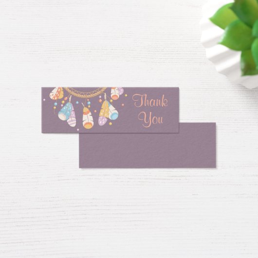 Tribal Dreamcatcher Boho Purple Thank You (Desk)