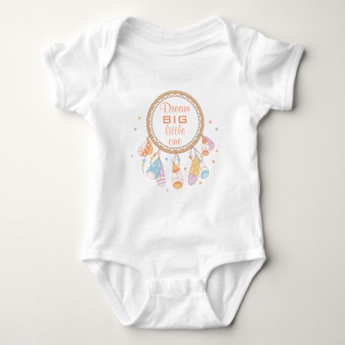 Tribal Dreamcatcher Boho Quote Baby Bodysuit