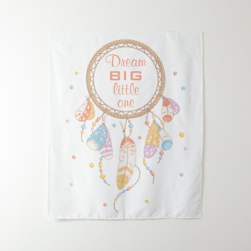 Tribal Dreamcatcher Boho Quote Tapestry