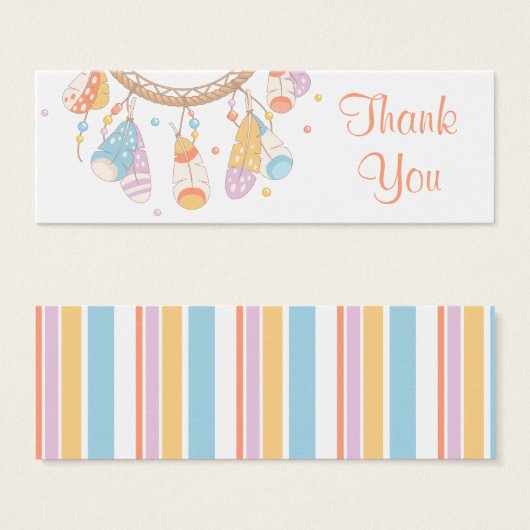 Tribal Dreamcatcher Boho Thank You (Front & Back)