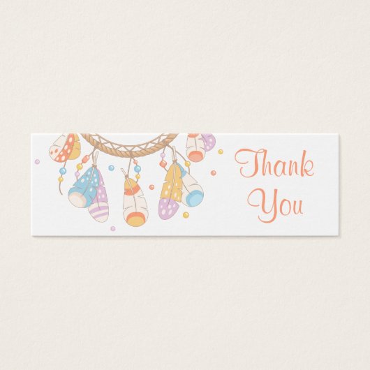 Tribal Dreamcatcher Boho Thank You (Front)