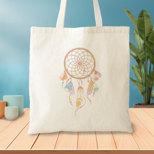 Tribal Dreamcatcher Boho Tote Bag