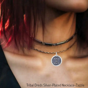 Tribal Dreds Silver Plated Necklace