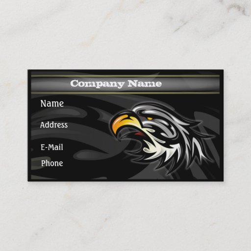 Customizable Tribal Eagle Business Card
