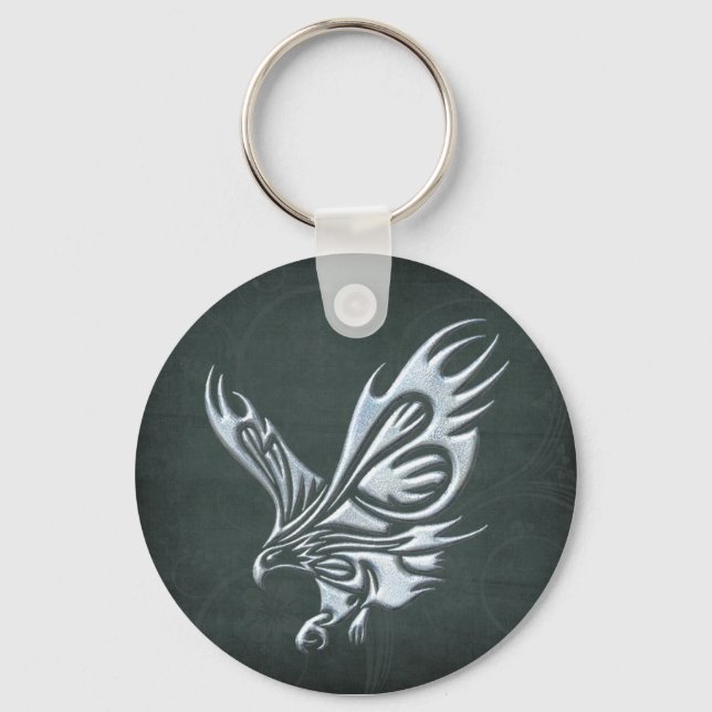 Tribal Eagle Keychain (Front)