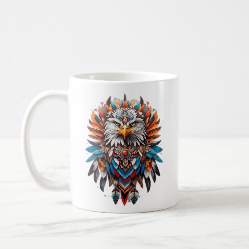 Tribal eagle spirit logo coffee mug