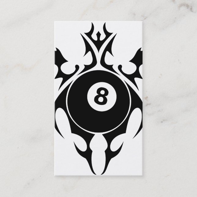 tribal eightball business card (Front)