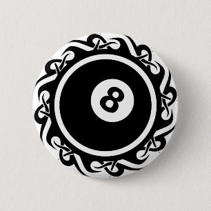 tribal eightball button