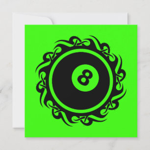 tribal eightball invitation