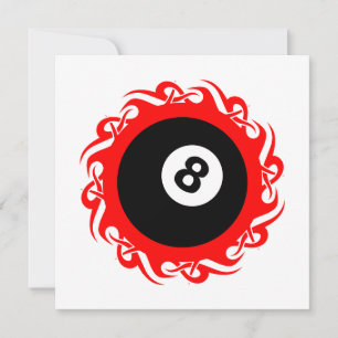 tribal eightball invitation