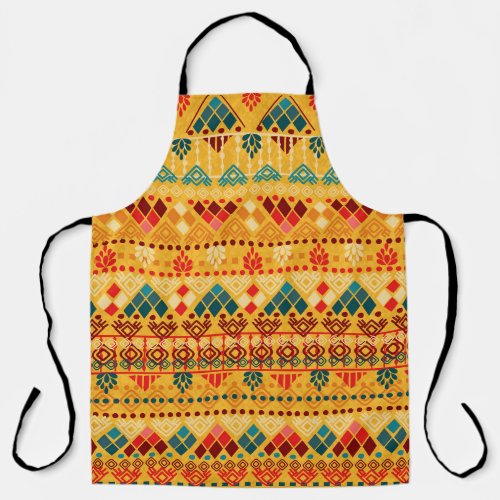 Tribal elements versatile seamless pattern apron