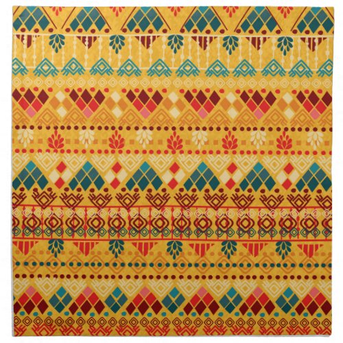 Tribal elements versatile seamless pattern cloth napkin